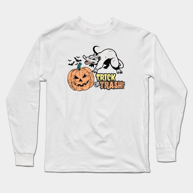 Trick-or-trash Long Sleeve T-Shirt by DewaJassin